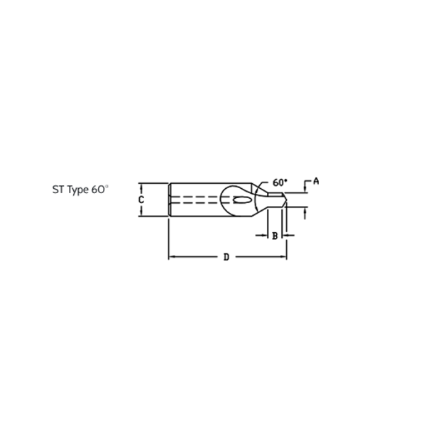 Link #4 Se Cobalt Rh 60 Deg Coolant Thru Centerdrill CO-CH-209